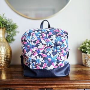 A New Day Canvas Backpack Navy and Pink Floral Multicolored 2018 Target Handbag